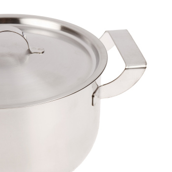 Кастрюля нерж. "АМЕТ" "Дачная" 1,5л d16см, выс.9,1см, d дна13см Мет.кр. 1с813 (Аша) *1/6