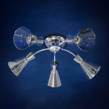 Светильник потолочный N3779/5  5*40W E27 220V  (q-650;h220) S=20м2 VERNER LIGHTING *1