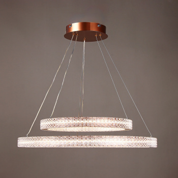 Люстра 9200(9238)/240W coffee  600+400 мм 3 реж., пульт S=20м2  VERNER LIGHTING *1