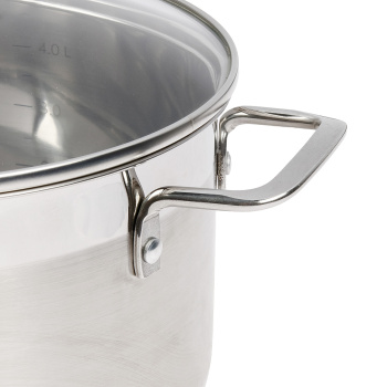 Кастрюля нерж. "Kukmara" "Orion" 4.5л Стекл.кр., d дна 200мм (подх. д/Индукц.пл.) ORN-CA4522G *1/3 Кастрюля нерж. "Kukmara" "Orion" 4.5л Стекл.кр., d дна 200мм (подх. д/Индукц.пл.) ORN-CA4522G *1/3