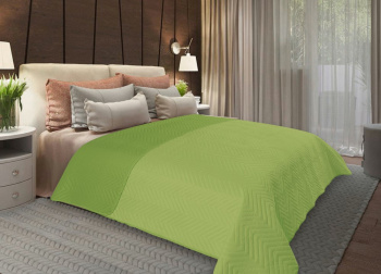 Покрывало микрофибра 200*220см зеленый GR QM Sharp 2022 Amore Mio Absolute* *1