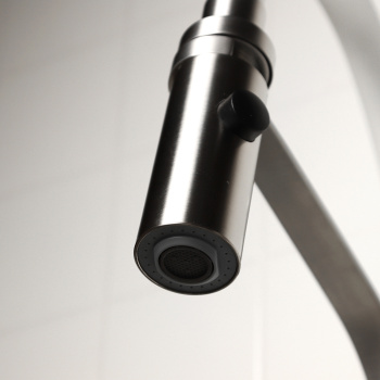 Смеситель для кухни FASHUN A54112-8 с гибким изливом (Белый) + режим Душ, нерж. сталь *1/10