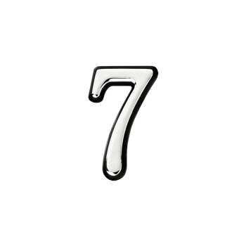 Номер квартирный самоклеющ. хром пластик №7 НОРА-М *10/100/500