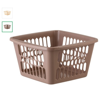 яяяКорзина для хранения пластм. 202х202х109мм (2,5л)  арт.532 ("Полимербыт") *1/8