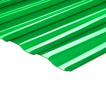 Поликарбонат 0.8 мм профилированный С-8-У стандарт, 1.05х2 м, зеленый