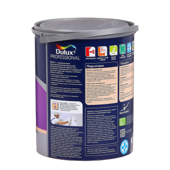 Краска акриловая для стен и потолков 4,5 л BINDO 3 База BW моющаяся глубокоматовая*1