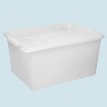 Емкость пластм. 18,0л 423х297х208мм с Герм. Крышкой Белая Е18КБ "ПластоС" *1/10