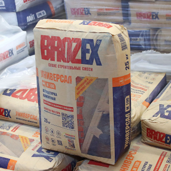 Штукатурка цементная BROZEX Универсал М100, 25 кг