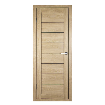 Дверное полотно остекленное Двери Гуд КЛ7/1, 2000х600х37 мм, дуб светлый