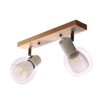 Светильник настенный (спот) N5105/2 WT+WOOD Е27 1*40Вт ( l=420;w=100;h=170)  VERNER LIGHTING *1 Светильник настенный (спот) N5105/2 WT+WOOD Е27 1*40Вт ( l=420;w=100;h=170)  VERNER LIGHTING *1