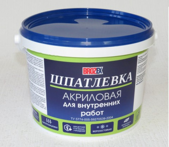 Шпатлевка акриловая 15 кг BROZEX