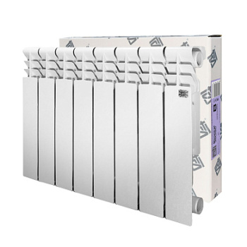 Радиатор биметаллический 8 секций STI, 350 мм, белый Радиатор биметаллический 8 секций STI, 350 мм, белый