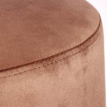 Пуф FORPOST, 40х42х40 см, круглый, микровелюр конфетти корица, коричневый Пуф FORPOST, 40х42х40 см, круглый, микровелюр конфетти корица, коричневый