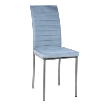 Стул СОРЕНТО ПЛЮС + металл.каркас велюр КОНФЕТТИ БЛЮ СТОУН металлик*4 Стул СОРЕНТО ПЛЮС + металл.каркас велюр КОНФЕТТИ БЛЮ СТОУН металлик*4