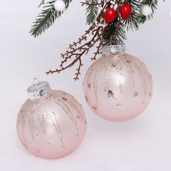 Набор украшений SHINE Diamond Tears 8 см (2 шт.), baby pink