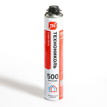 Клей-пена профессиональный 740 г ТехноНиколь 500 PROFESSIONAL, универсальный Клей-пена профессиональный 740 г ТехноНиколь 500 PROFESSIONAL, универсальный