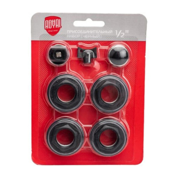 Набор для монтажа радиаторов Royal Thermo, 1/2", без кронштейнов, черный