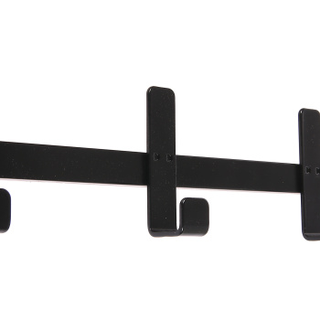 Вешалка настенная с полкой 2-х ярусная 670х270х545мм "Торонто 22Д" Черная ВСПТ22Д Ч ("ЗМИ") *1