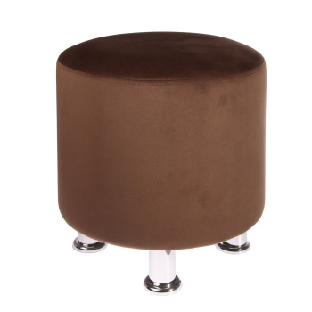 Пуф FORPOST, 40х42х40 см, круглый, микровелюр конфетти шоколад, коричневый Пуф FORPOST, 40х42х40 см, круглый, микровелюр конфетти шоколад, коричневый