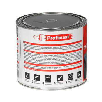 Мастика битумно-резиновая 2 л Profimast, гидроизоляционная