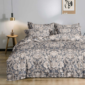 Постельное белье 2сп бамбук Орхидея DA-189, наволочки 70*70см - 2шт *1/4