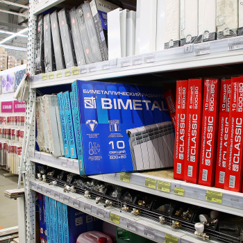 Радиатор биметаллический 10 секций STI, 500 мм, белый Радиатор биметаллический 10 секций STI, 500 мм, белый