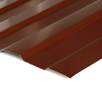 Профнастил С-8, 1200х2000 мм, 0.45 мм, 2.4 м², коричневый