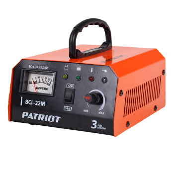 Устройство зарядное для автомобильного аккумулятора 12В/24В 20А BCI-22M PATRIOT *1/6