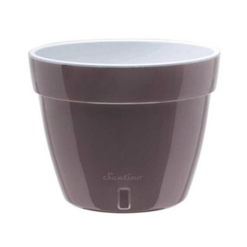 Кашпо пластм. "АСТИ" 4,0л Шаде/Белый AST40SHD/WHT ("Santino") *1/21
