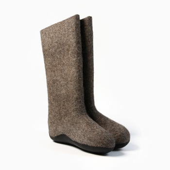 Валенки мужские с рез.подошвой цвет натуральный, р-р 45 (32) 4644049