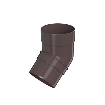 Колено трубы 80 мм ТехноНиколь, 135°, темно-коричневый