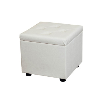 Пуф FORPOST, 42х41х40 см, куб, искусственная кожа, белая рептилия Пуф FORPOST, 42х41х40 см, куб, искусственная кожа, белая рептилия