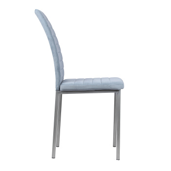 Стул СОРЕНТО ПЛЮС + металл.каркас велюр КОНФЕТТИ БЛЮ СТОУН металлик*4 Стул СОРЕНТО ПЛЮС + металл.каркас велюр КОНФЕТТИ БЛЮ СТОУН металлик*4