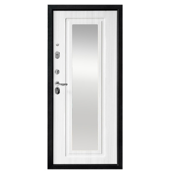 Дверь входная 2050х860х70 мм Форпост, с зеркалом, левая, антик темно-коричневый/лиственница беленая Дверь входная 2050х860х70 мм Форпост, с зеркалом, левая, антик темно-коричневый/лиственница беленая