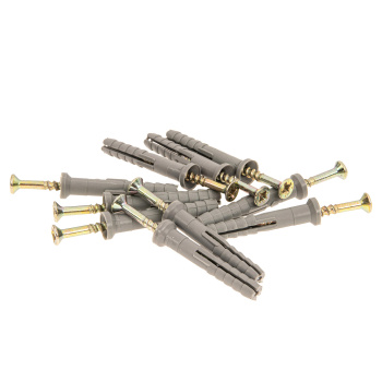 Дюбель с шурупом 6х40 мм BROZEX, оцинкованная сталь, 10 шт.