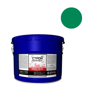 Эмаль ПФ-115 зеленая 10 кг СТРОЙКОМПЛЕКТ *1/44