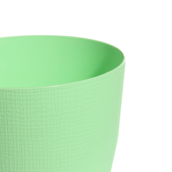 Кашпо пластм. "Le Parterre" 1,4л d верха 150мм h135мм с поддоном Зеленый 203-1 (Tek.A.Tek)*1/24 Кашпо пластм. "Le Parterre" 1,4л d верха 150мм h135мм с поддоном Зеленый 203-1 (Tek.A.Tek)*1/24