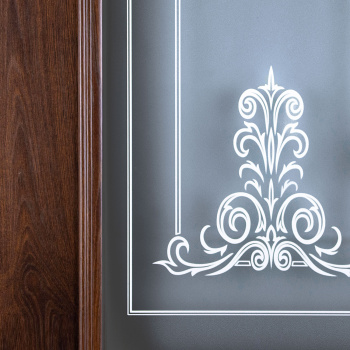 яяяДверь межкомнатная остеклённая ДЕКА Дуб Темный 600 мм Двери ГУД *1