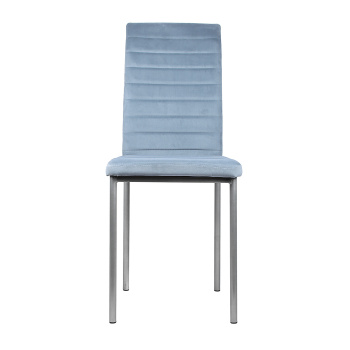 Стул СОРЕНТО ПЛЮС + металл.каркас велюр КОНФЕТТИ БЛЮ СТОУН металлик*4 Стул СОРЕНТО ПЛЮС + металл.каркас велюр КОНФЕТТИ БЛЮ СТОУН металлик*4