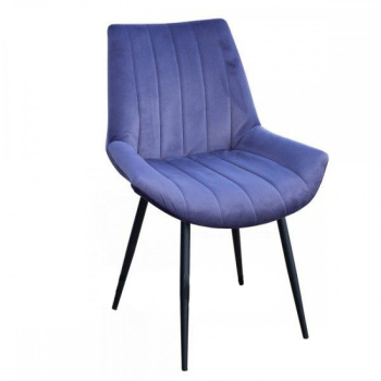 Стул FORPOST Неаполь, 55x88x42 см, велюр конфетти блю стоун, голубой Стул FORPOST Неаполь, 55x88x42 см, велюр конфетти блю стоун, голубой