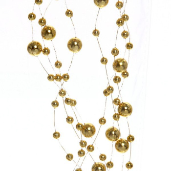 Бусы на елку Серпантин «Роса», 200 см, 7.5 мм, золото Бусы на елку Серпантин «Роса», 200 см, 7.5 мм, золото