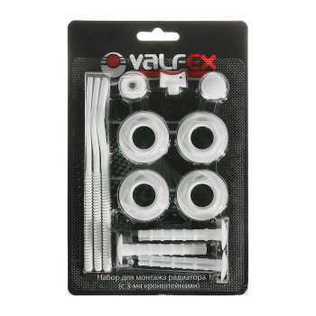 Набор для монтажа радиаторов VALFEX, 1/2", с 3 кронштейнами