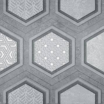 Декор Рона серый 250*500 ВКЗ *1/8