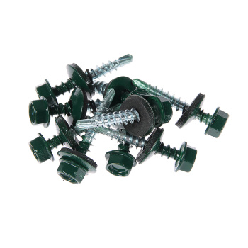 Саморезы кровельные BROZEX 4,8*29 RAL6005 (темно-зеленый) (10кг) промтара *10