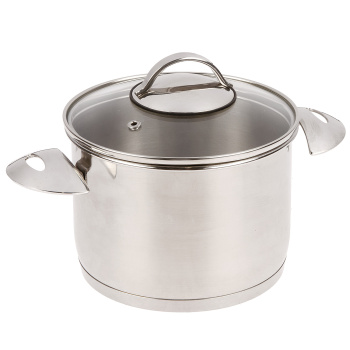 Кастрюля нерж. 2,0л "Аметист" д.Индукц. с Теплораспр.дн, d16см, выс11,7см Ст.кр. 1с2812 (Аша) *1/6