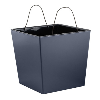 Кашпо пластм. "London CUBE"  4,2л 177х177мм h184мм со вставкой Вулканический серый IG780010026 *1/6 Кашпо пластм. "London CUBE"  4,2л 177х177мм h184мм со вставкой Вулканический серый IG780010026 *1/6