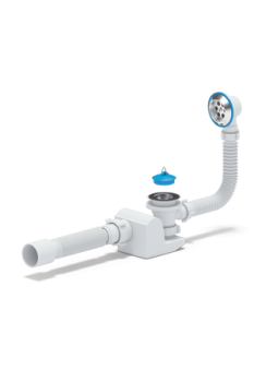 Обвязка в ванну с выпуском и переливом 1 1/2", с гофрой 40*50, АНИ "БРИГ" E655 *1/25