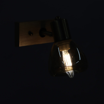 Светильник настенный (спот) N5104/1 AB+WOOD Е14 1*40W   VERNER LIGHTING *1 Светильник настенный (спот) N5104/1 AB+WOOD Е14 1*40W   VERNER LIGHTING *1