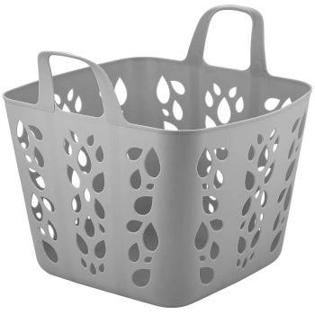 Корзина для хранения пластм. "Protect Me" 429х342х370мм Серое пёрышко LA169112024 "Lalababy"*1/5