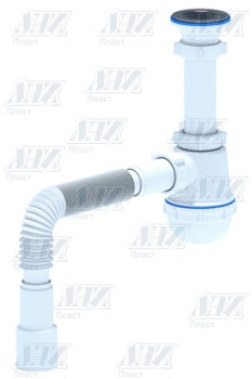 Сифон бутылочный 1 1/2"*40 с гибкой трубой 40x40/50 АНИ ГРОТ А0515 *1/25